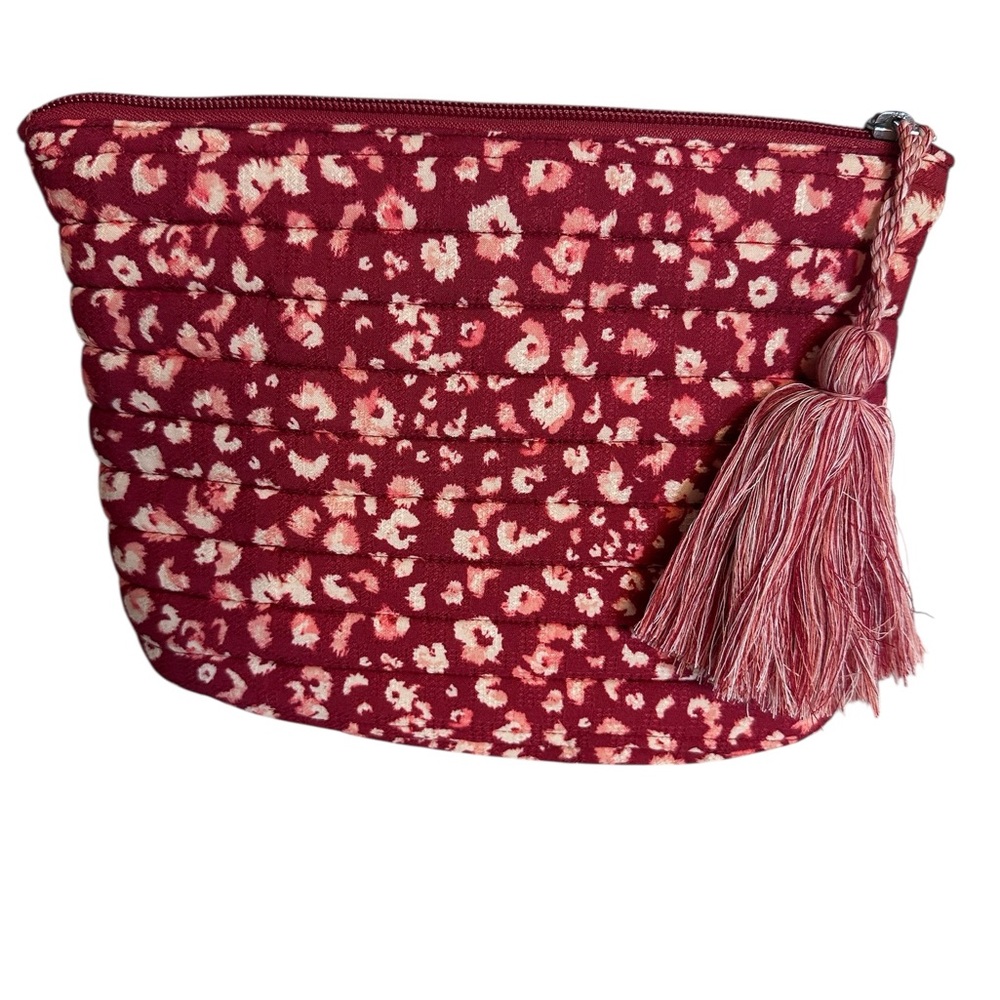 Matilda Jane Good Hart Makeup Cosmetic Bag Clutch with Tassel NEW